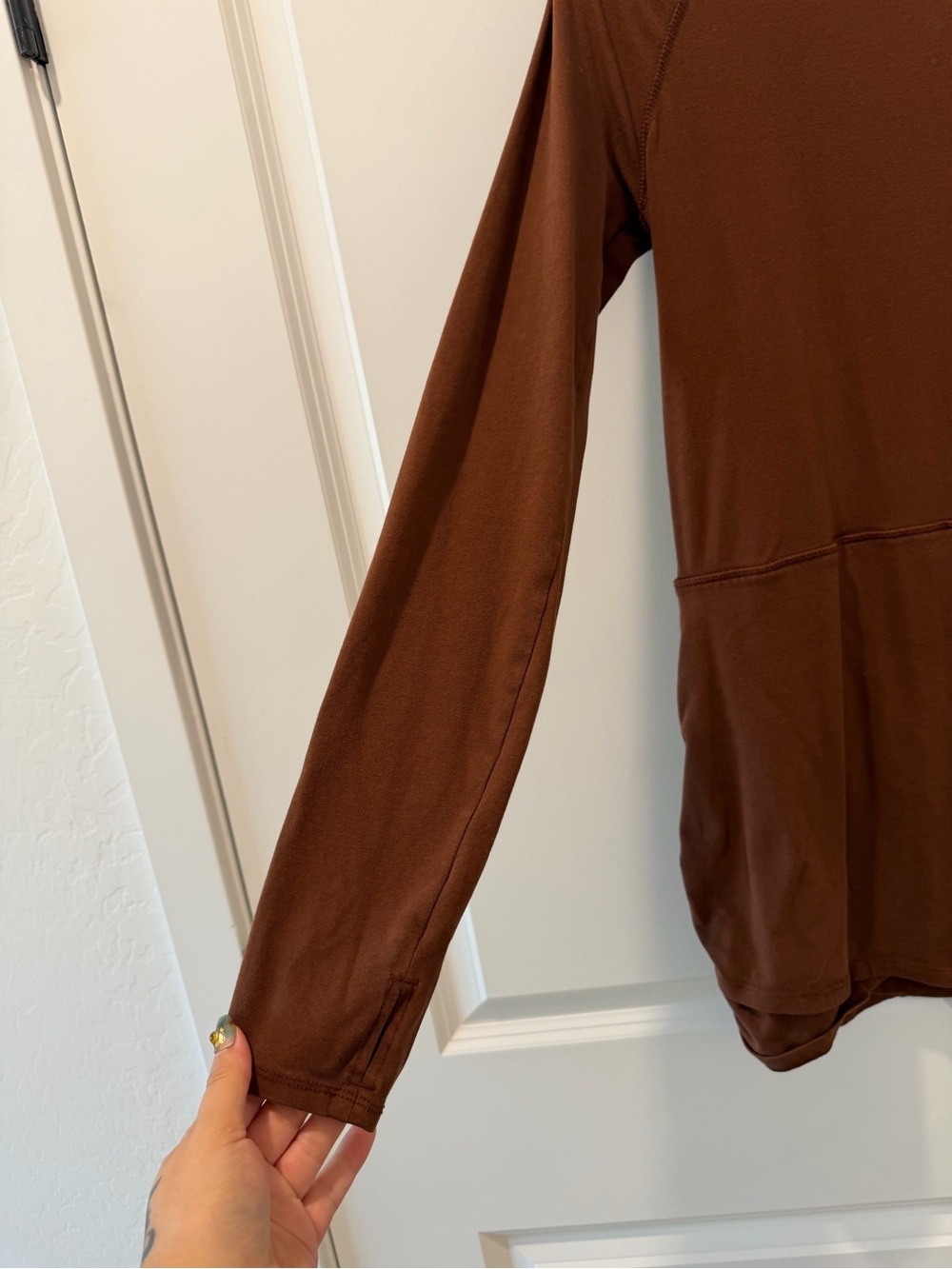 Women’s free people movement Long Sleeve Scoop Neck Top in Brown - Picture 3 of 7